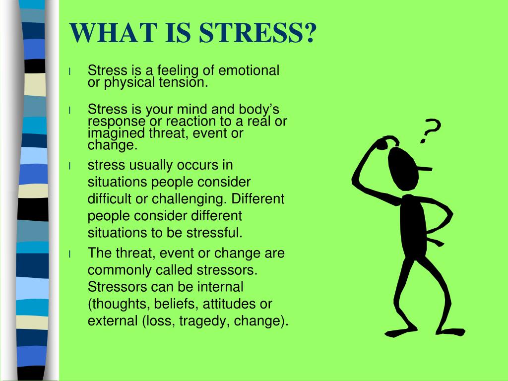 a presentation about stress