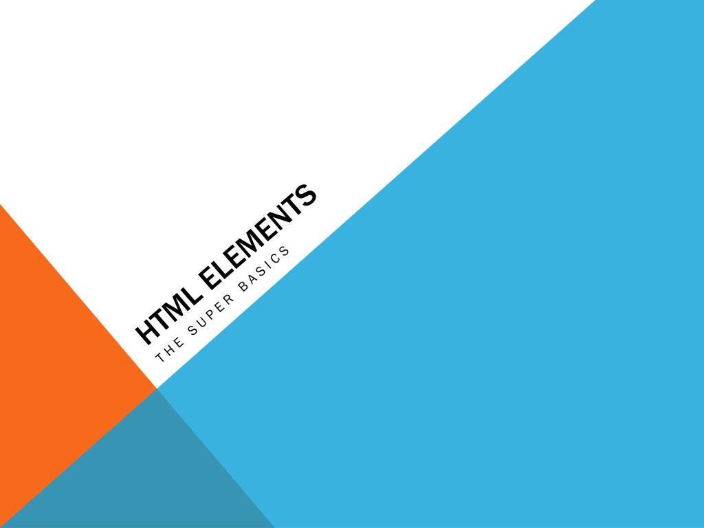 presentation elements html