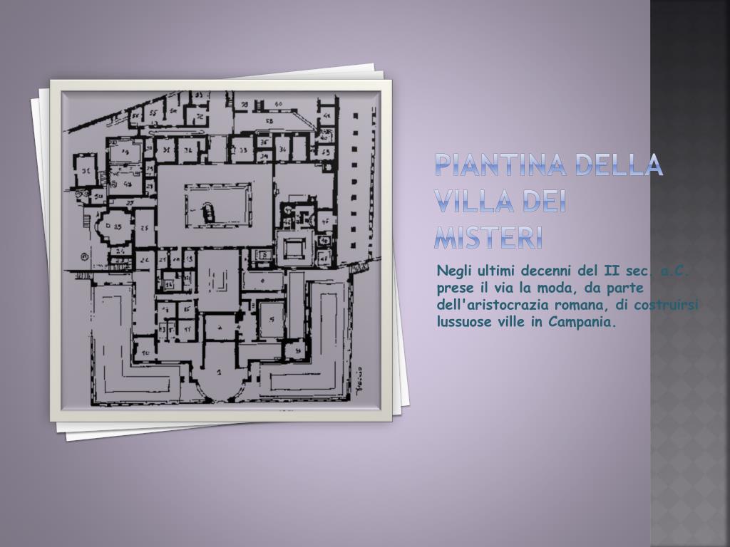 PPT - Piantina della Villa dei Misteri PowerPoint Presentation, free  download - ID:6521268
