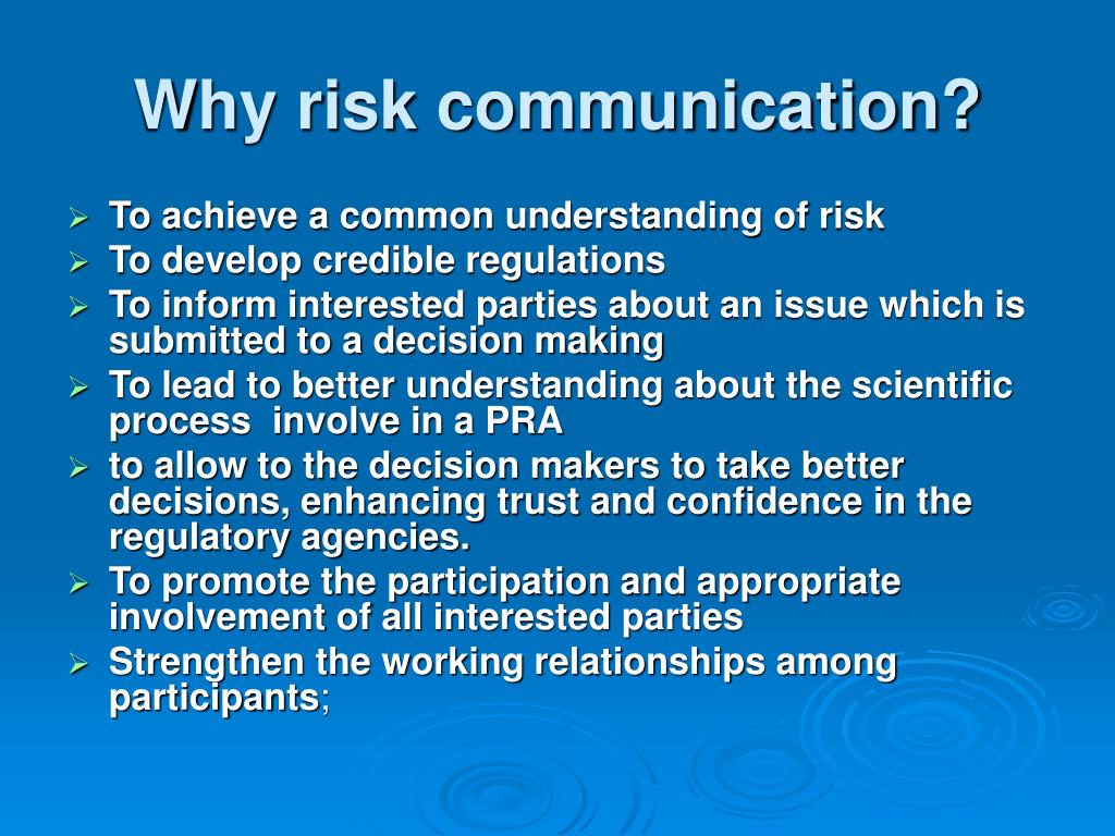 dissertation risk communication