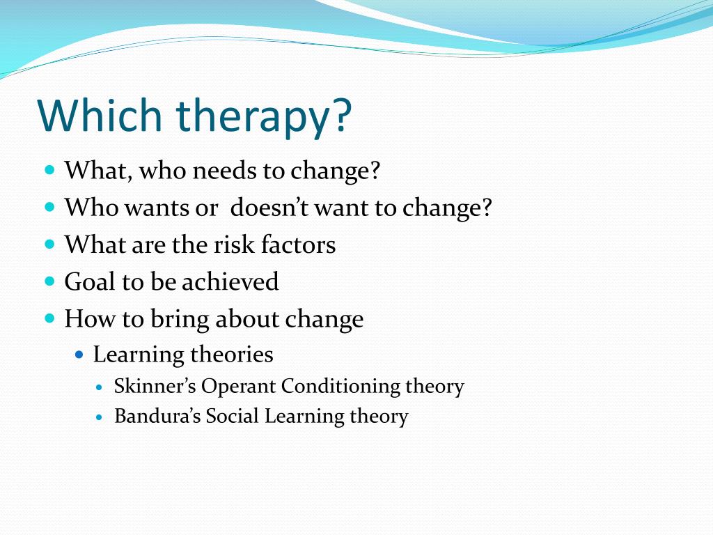 Ppt Psychological Therapies For Risk Reduction