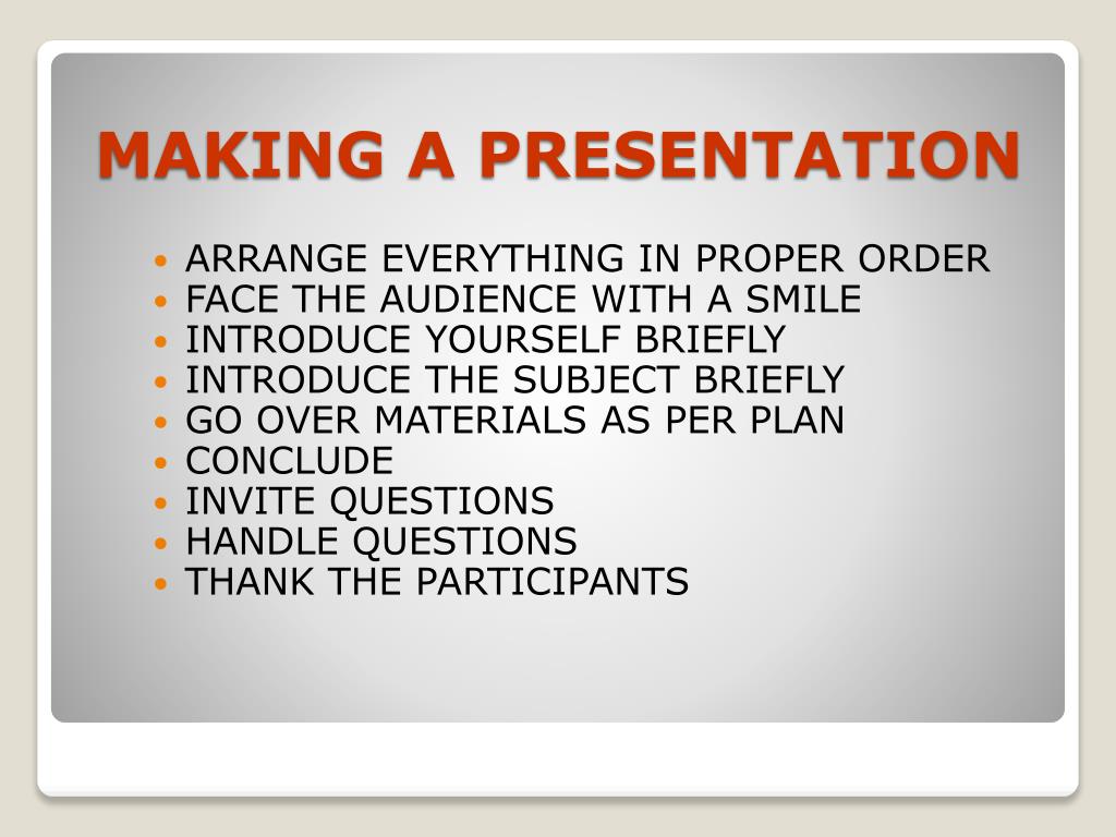presentation technique means