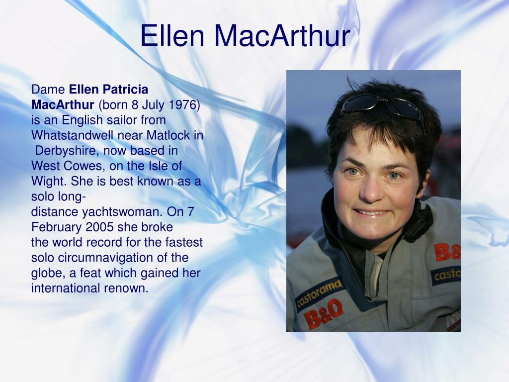 PPT - Ellen MacArthur PowerPoint Presentation, free download - ID:6522608