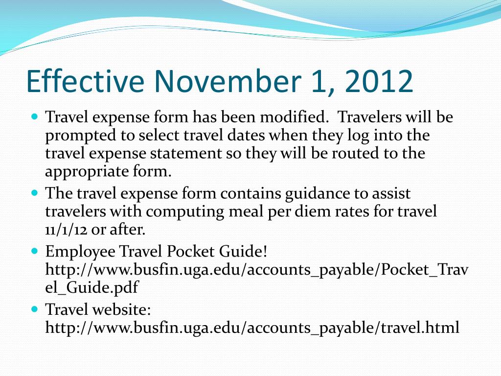uga.edu travel policy