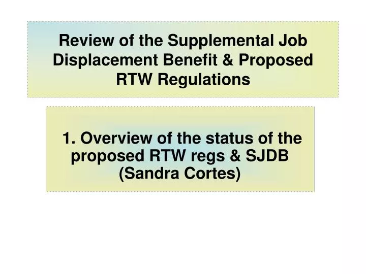 Supplemental job displacement benefit