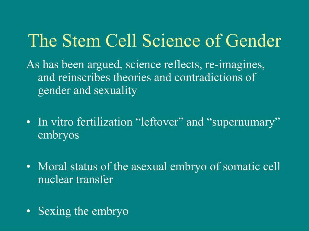 Ppt Stem Cells Women And Dangerous Things Powerpoint Presentation Free Download Id6526081 