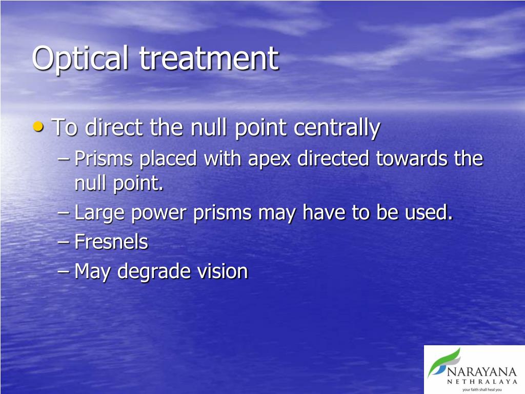 PPT Management of Nystagmus the Ophthalmologist’s perspective