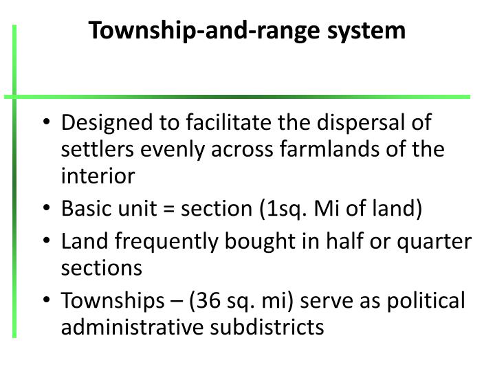 example township and range system example township and range system