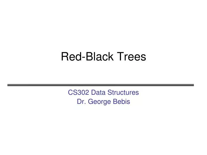 red black trees n.