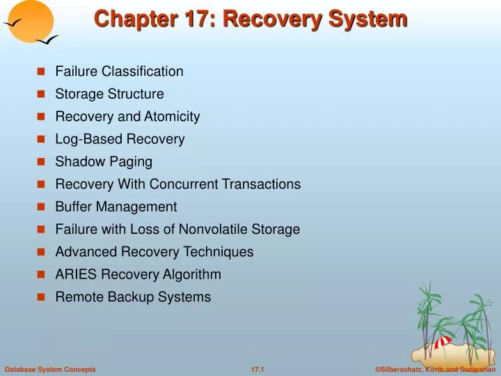 chapter 17 recovery system n.
