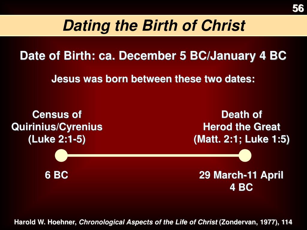 Ppt Dating The Birth Of Christ Powerpoint Presentation Free Download Id