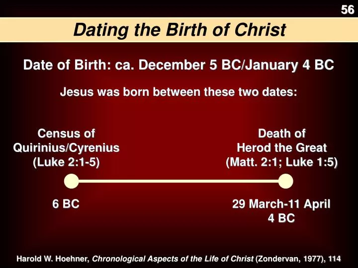 PPT - Dating the Birth of Christ PowerPoint Presentation, free download -  ID:6529145