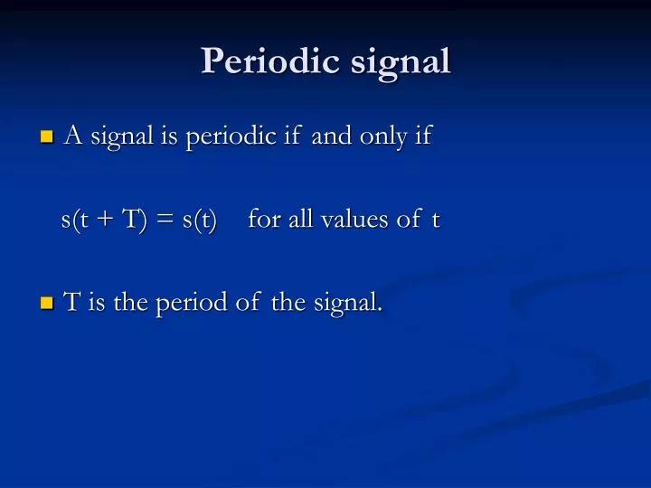 periodic signal n.