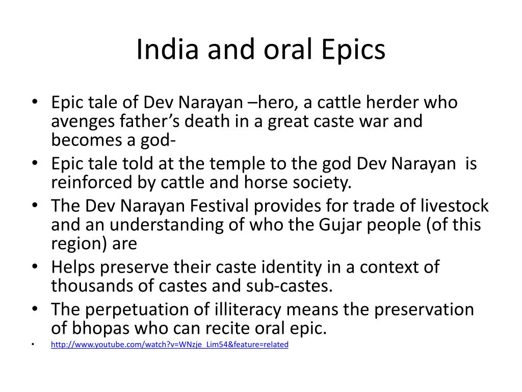 oral presentation about india