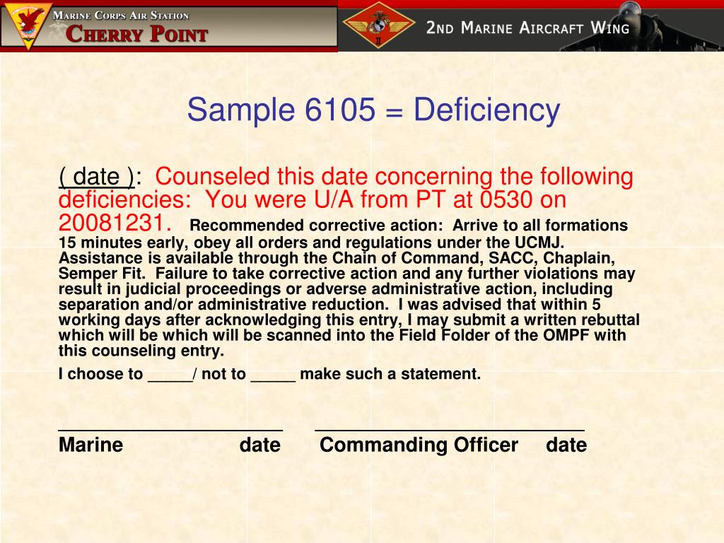 PPT - 6105 Counseling CWO3 Walls Joint Law Center, MCAS Cherry Point ...