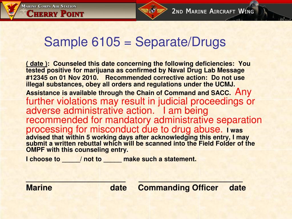 PPT - 6105 Counseling CWO3 Walls Joint Law Center, MCAS Cherry Point
