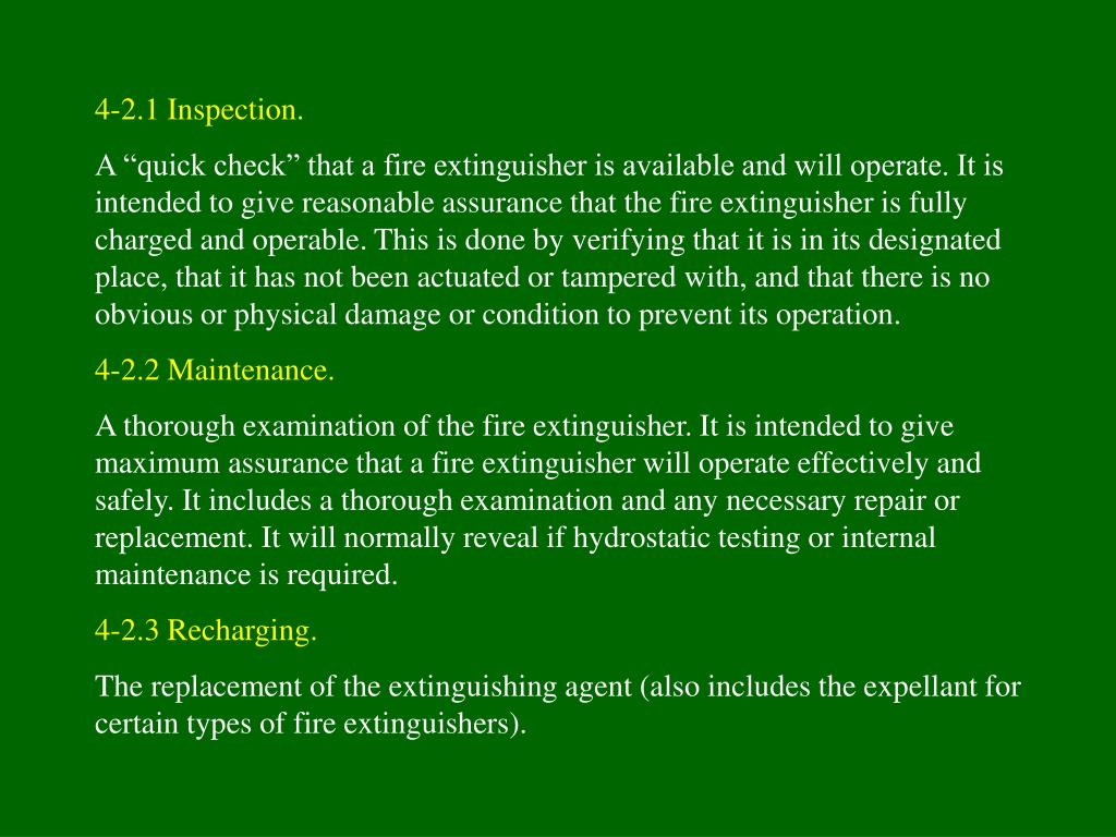 Labels of classification located on fire extinguisher