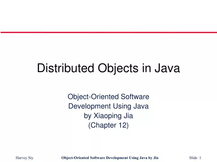 PPT - Distributed Objects in Java PowerPoint Presentation, free ...