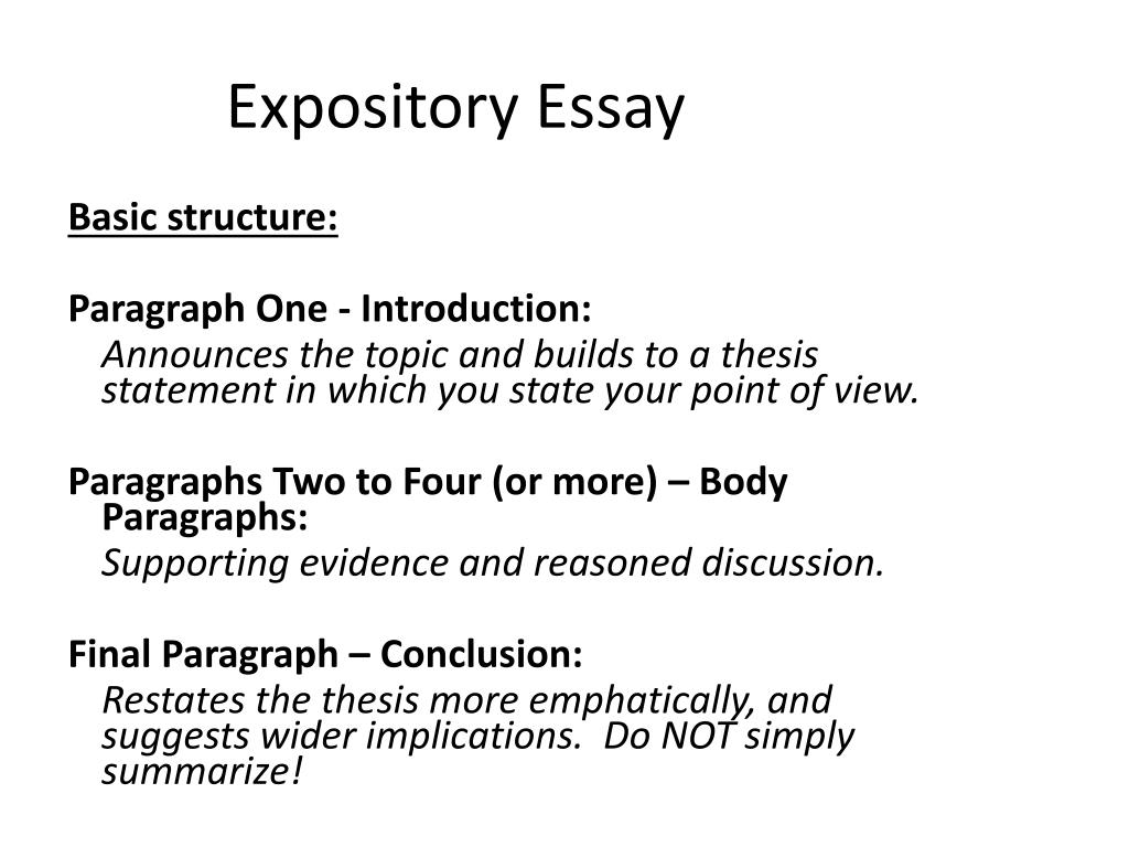 Example expository essays