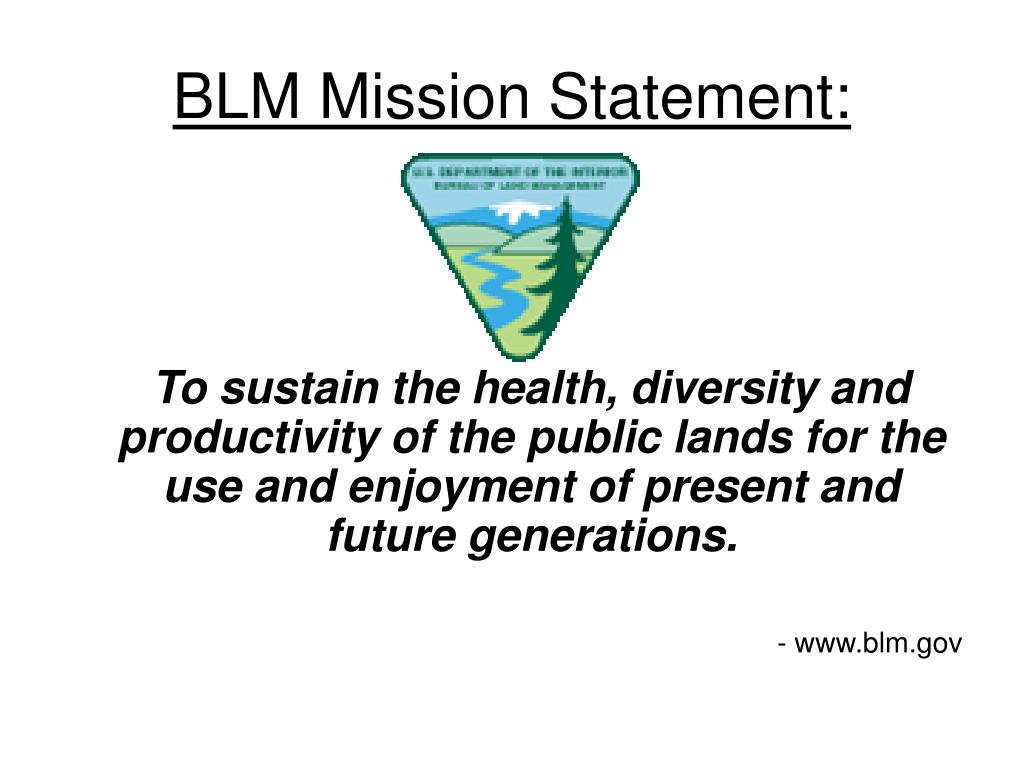 blm mission statement