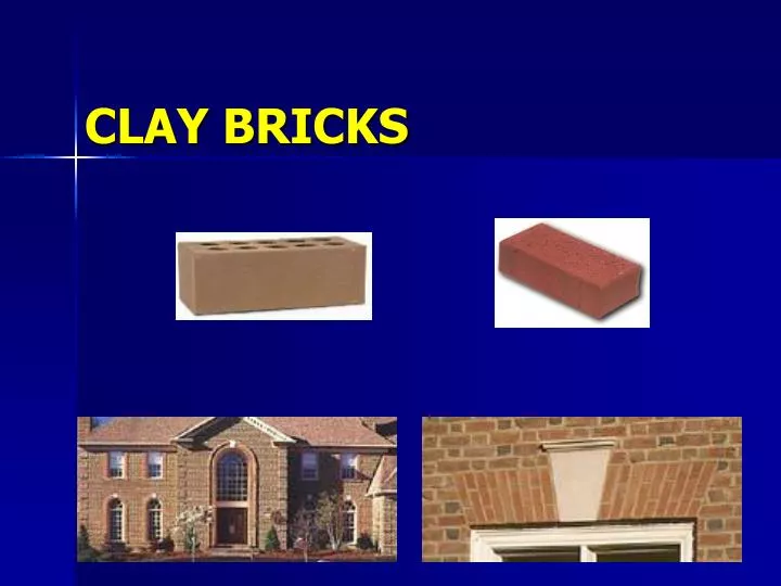 clay bricks n.