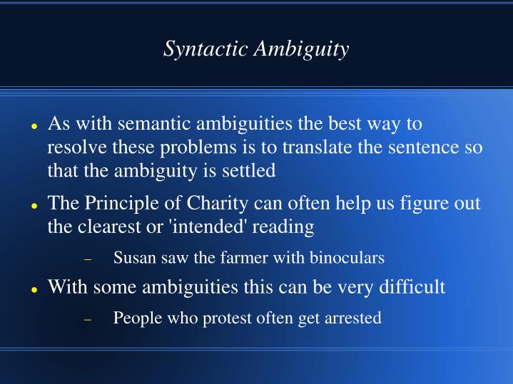 PPT Ambiguity, Generality, and Definitions PowerPoint Presentation ID6534156