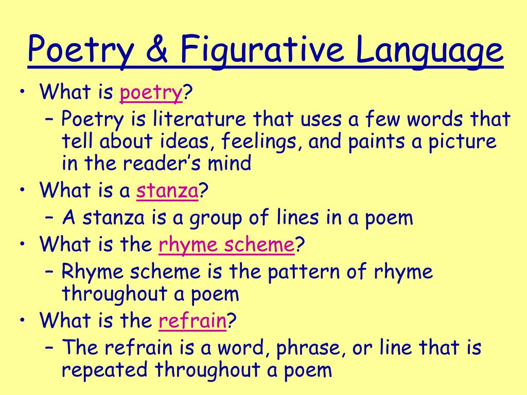 What Is Figurative Language In Poetry