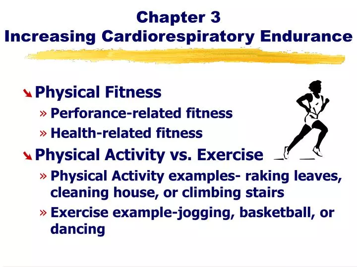 PPT - Chapter 3 Increasing Cardiorespiratory Endurance PowerPoint  Presentation - ID:6534525
