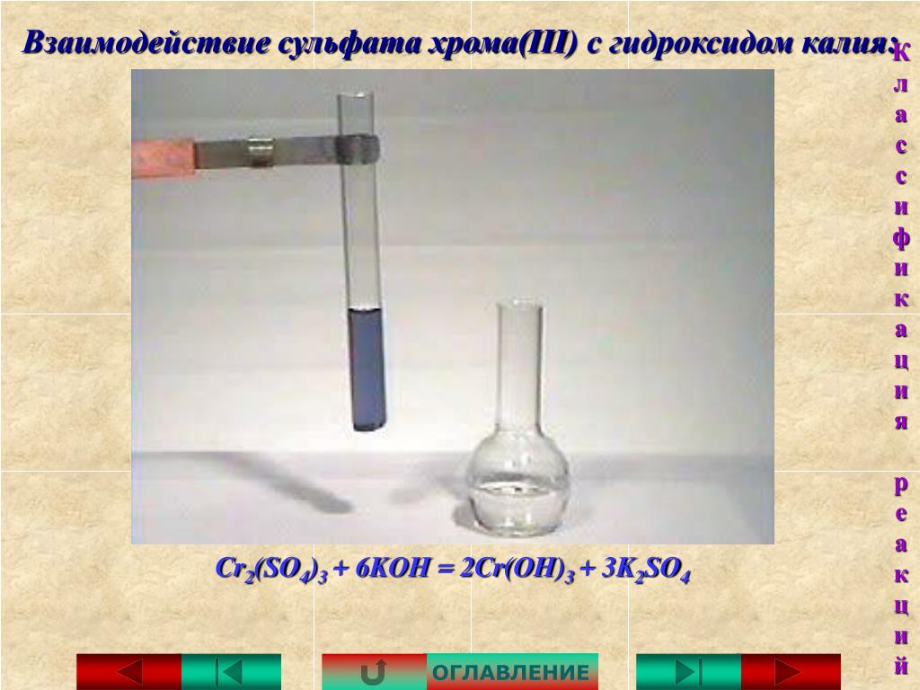 Сульфата меди ii с хромом. Cr2so43 цвет раствора. Сульфат хрома 3 цвет раствора. Взаимодействие гидроксида калия. Сульфат хрома и гидроксид калия.