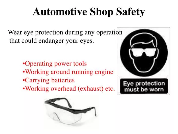 automotive shop safety n.
