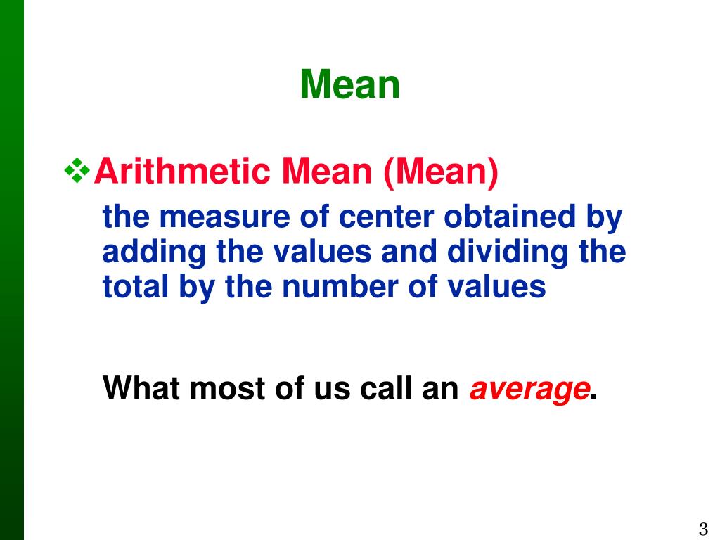 PPT Measures of Center PowerPoint Presentation, free download ID