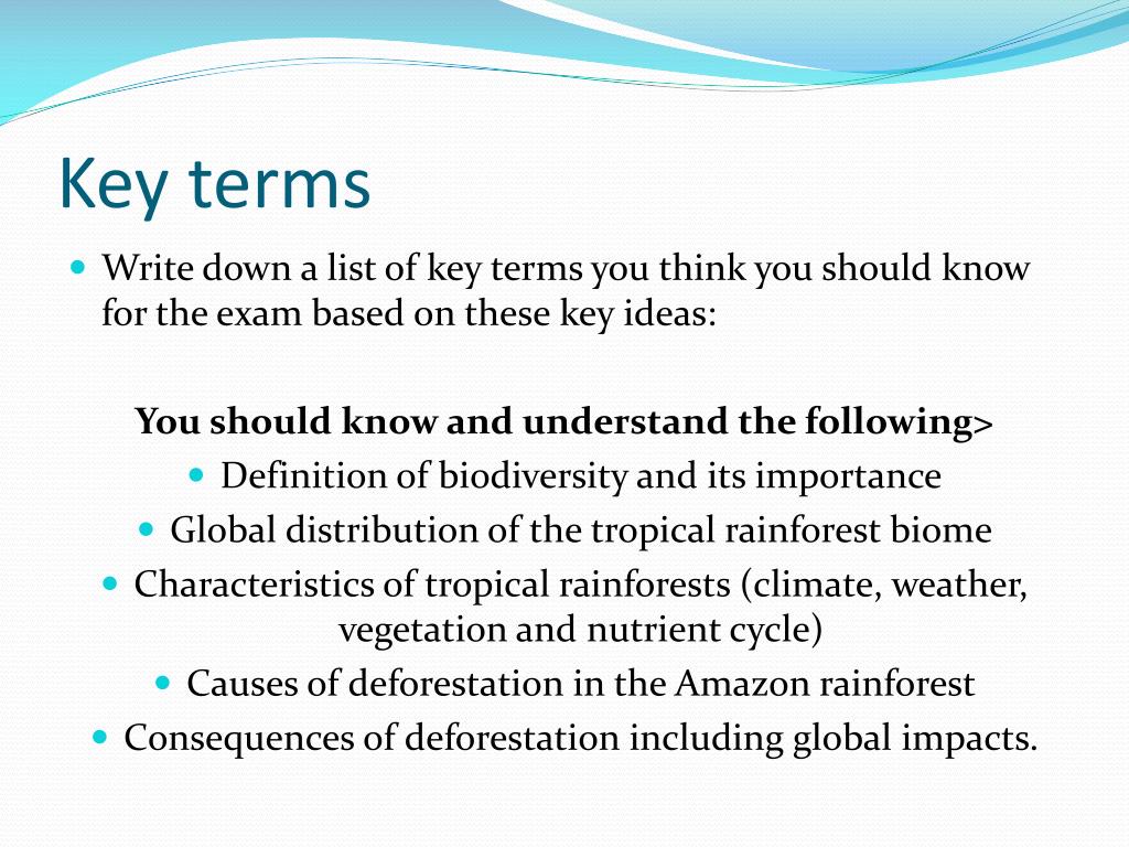Key terms. Key definitions
