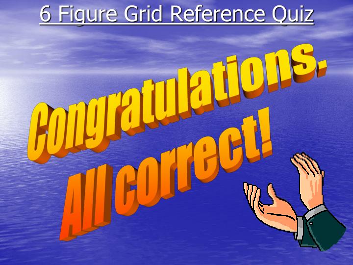 6 Figure Grid Reference Quiz21 Congratulations 6 Figure Grid Reference Quiz21 Congratulations