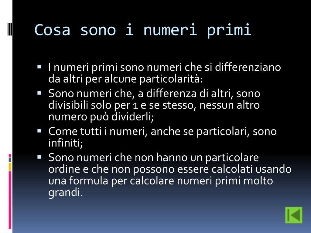 Che Cosa Sono I Numeri Primi PPT - I numeri primi PowerPoint Presentation, free download - ID:6537329
