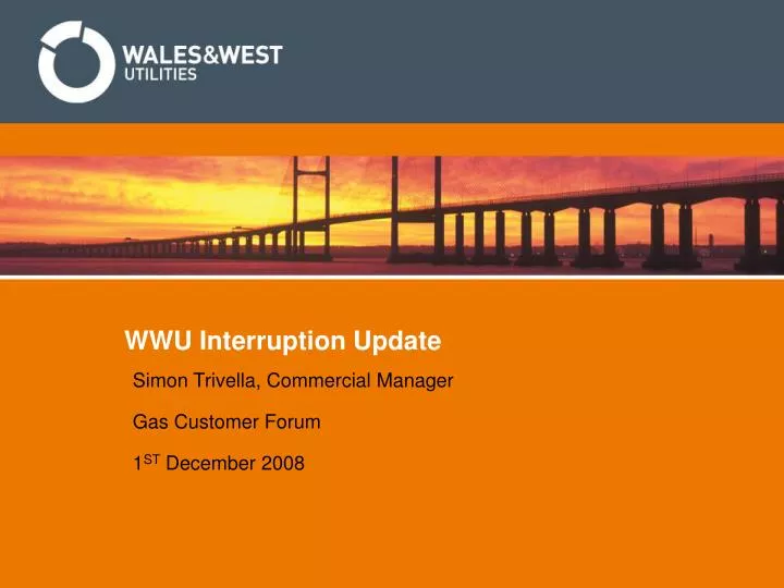 PPT WWU Interruption Update PowerPoint Presentation, free download