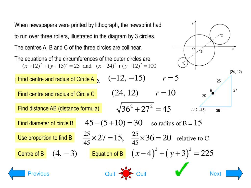 Ppt Circle Equations Powerpoint Presentation Free Download Id