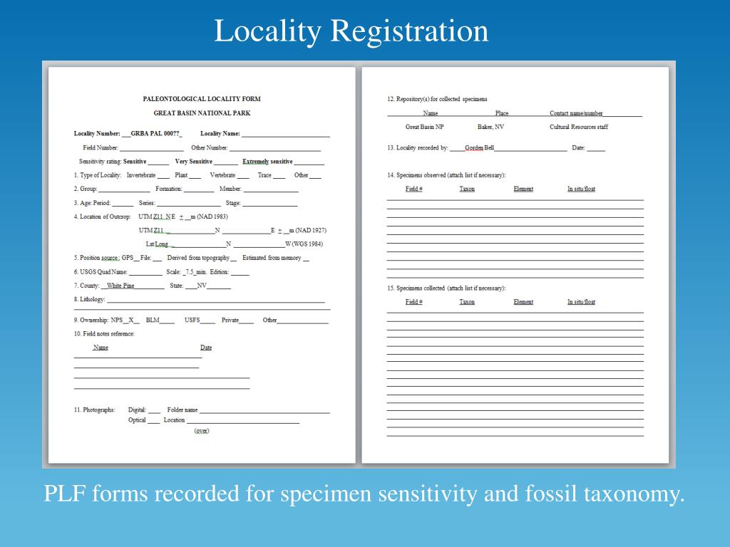 PPT - The Marine Paleozoic Fossil Record of Great Basin National Park ...