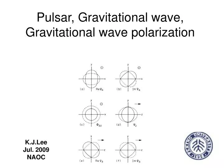 pulsar gravitational wave gravitational wave polarization n.
