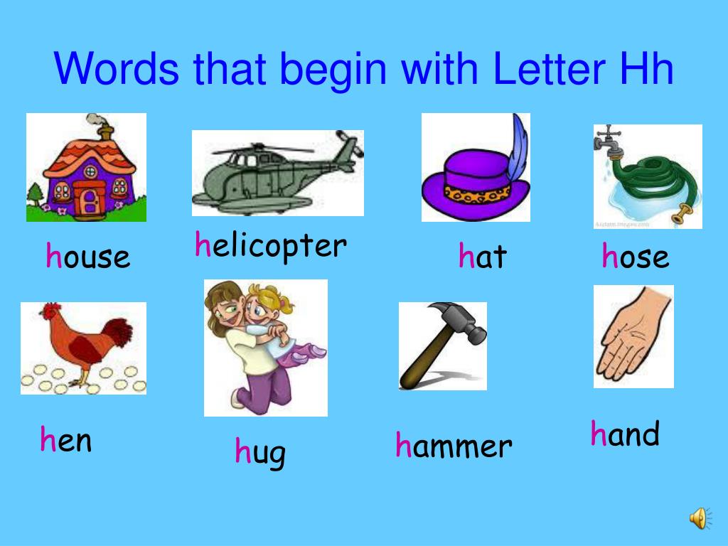 PPT - Letter Hh and Letter Ll Vocabulary PowerPoint Presentation, free ...
