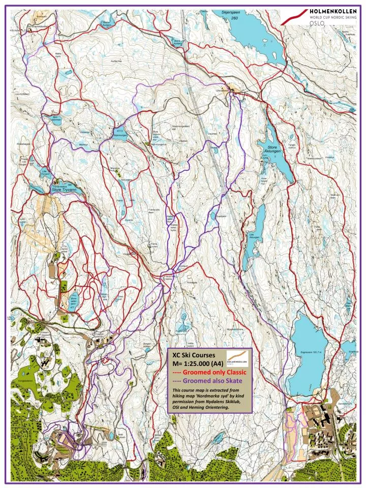 groomed xc ski trails near me