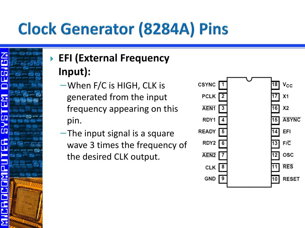 PPT - 8284 Clock Generator PowerPoint Presentation, free download -  ID:6538780