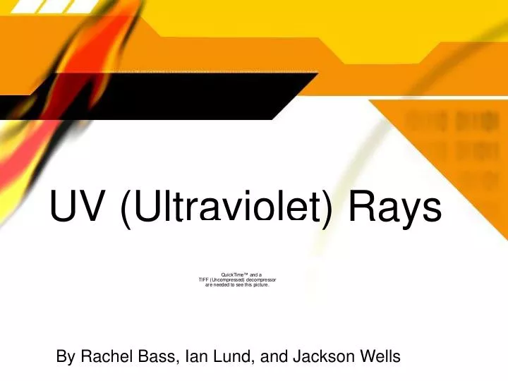 uv ultraviolet rays n.