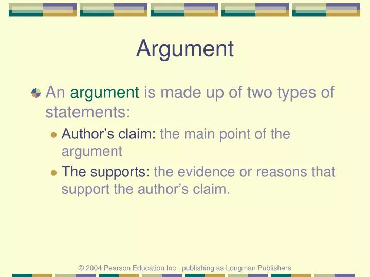 PPT - Argument PowerPoint Presentation, free download - ID:6541148