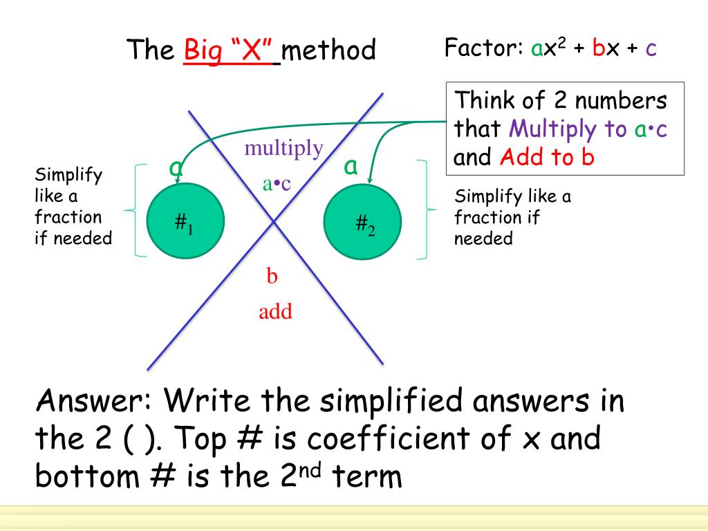 PPT - 5.4 Factoring Ax 2 + Bx +c PowerPoint Presentation, Free Download ...