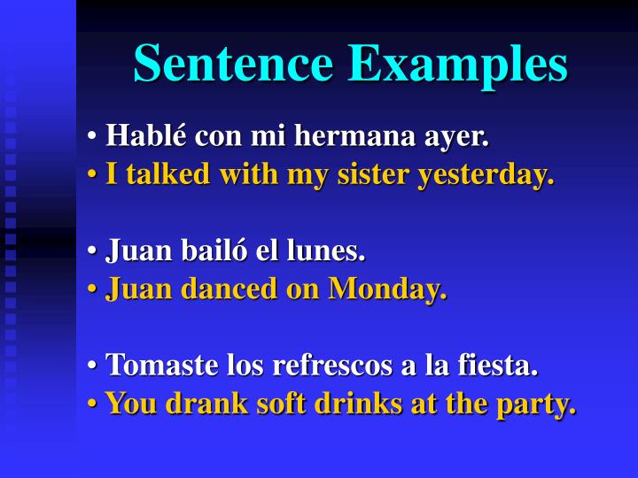 PPT The Preterite Tense For Regular Verbs PowerPoint Presentation 