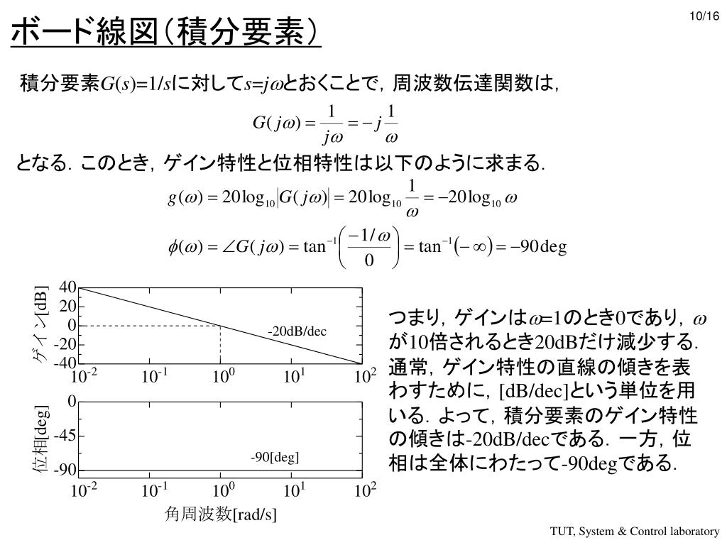 Ppt 第 7 週目 周波数伝達関数とボード線図 Powerpoint Presentation Id