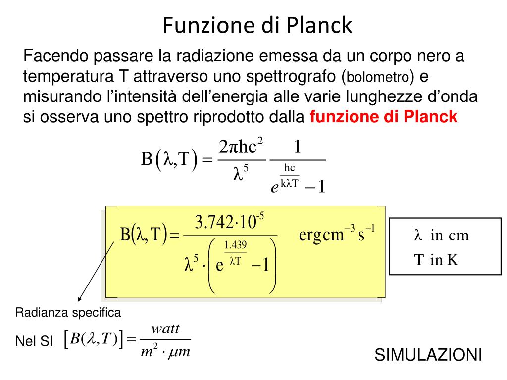PPT La radiazione di Corpo Nero PowerPoint Presentation, free