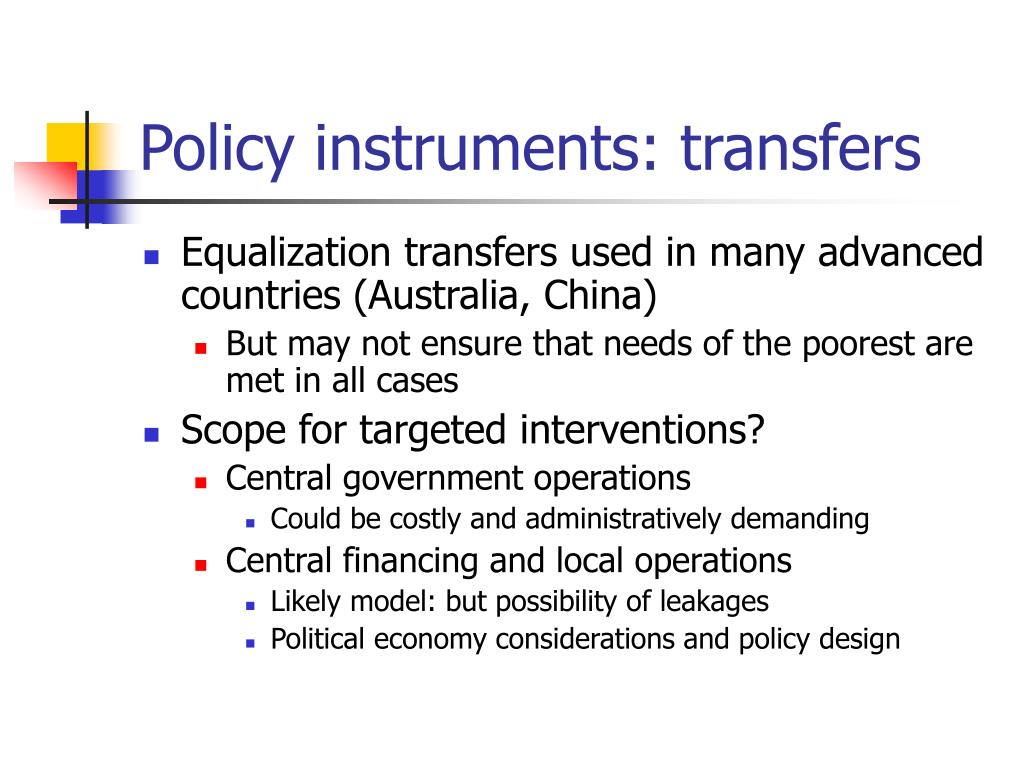 PPT - Fiscal policy instruments and the political economy of designing ...