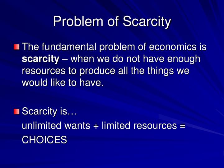 fundamental economic problem fundamental economic problem