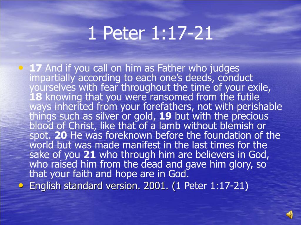 PPT 1 Peter 1 1 25 PowerPoint Presentation Free Download ID 6545793